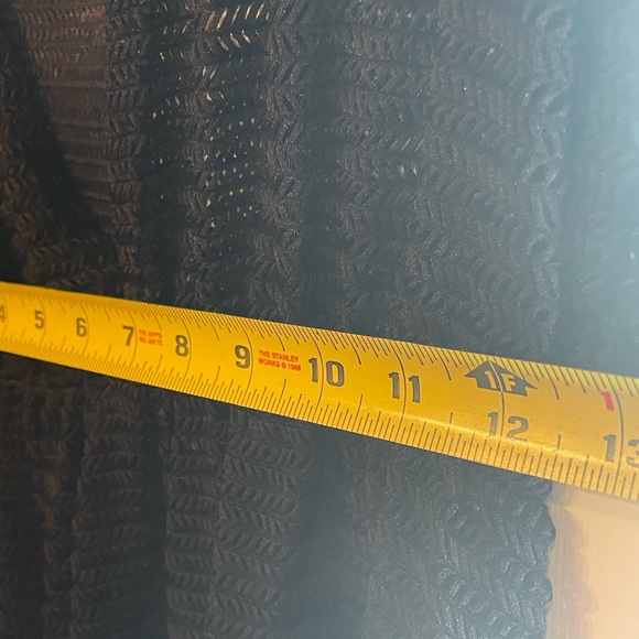 Southern Breeze Large Black Swimsuit Cover Up Tunic Quick Dry Lacey Look Deep V - Picture 6 of 7